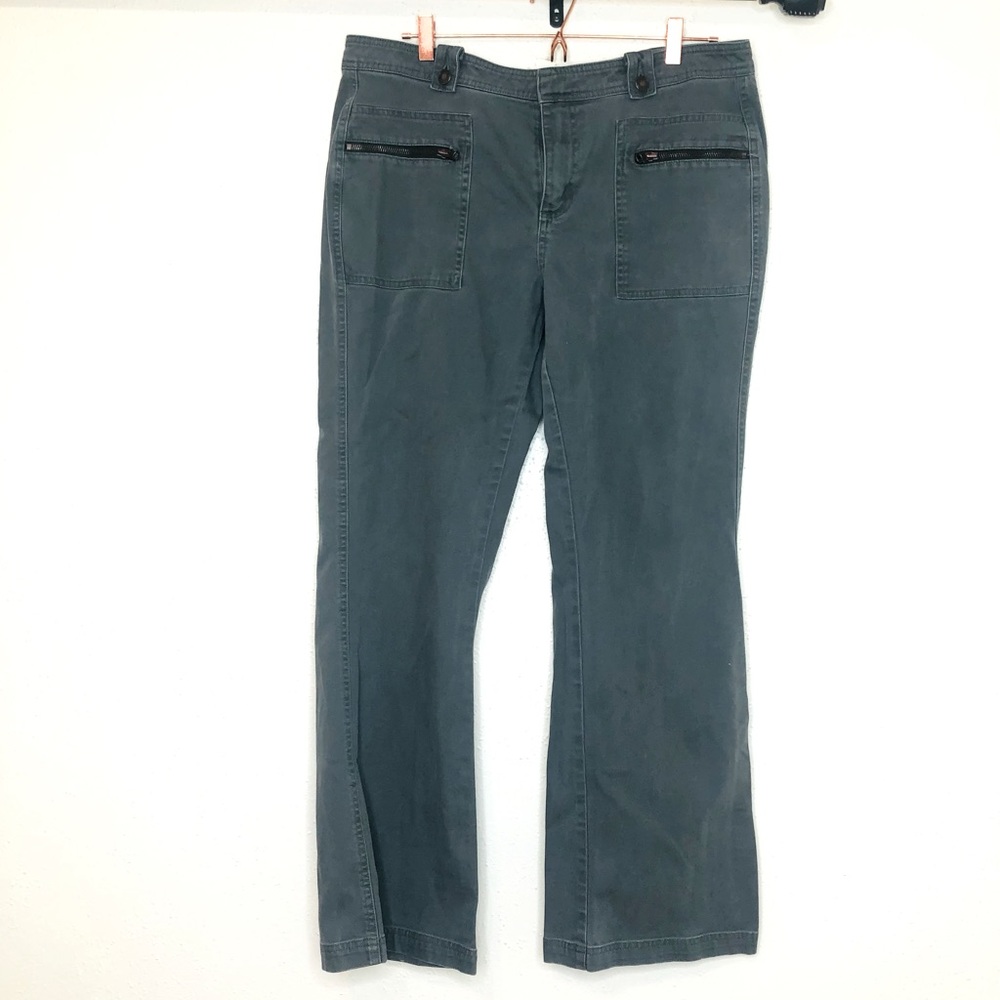 Lee Jeans Green Flare Leg w/Zippers